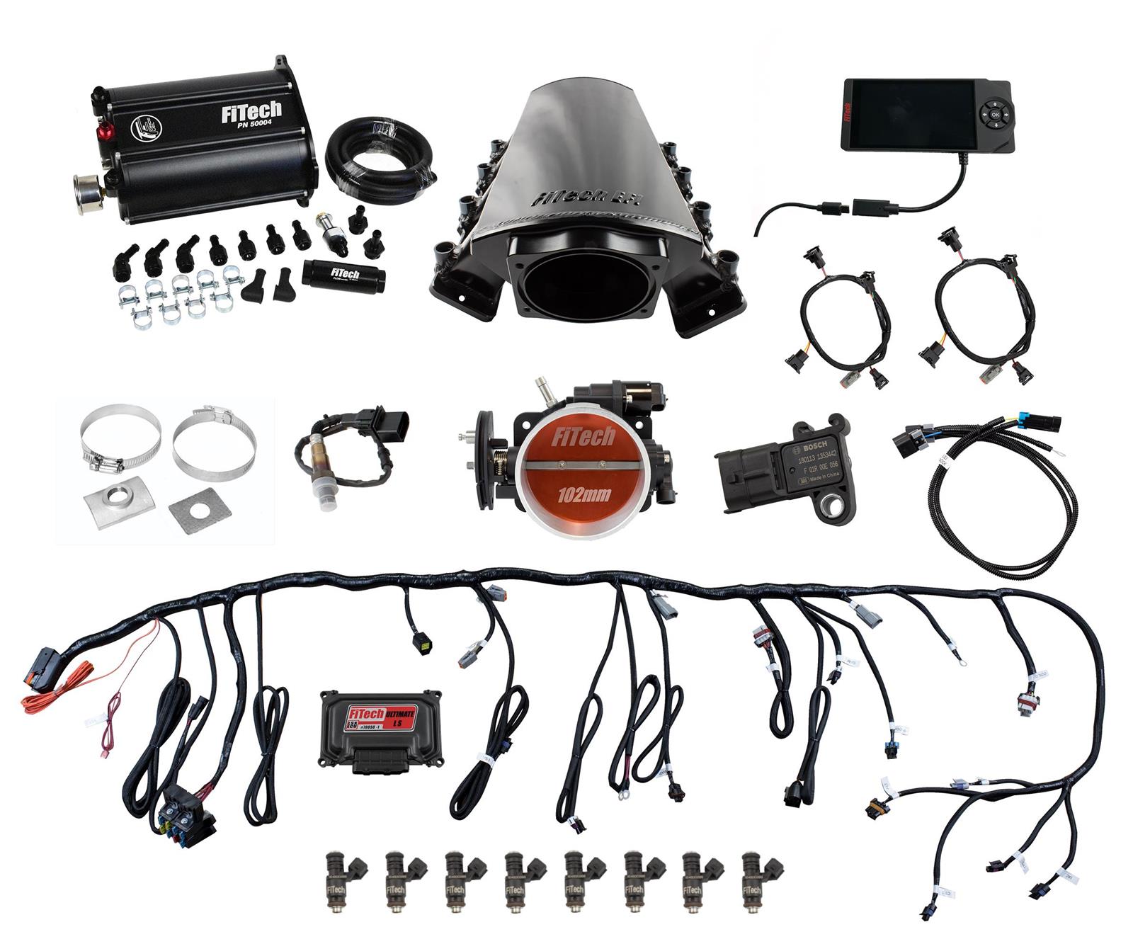 FiTech Ultimate LS EFI 750 HP Fuel Injection Systems with Force Fuel 75217