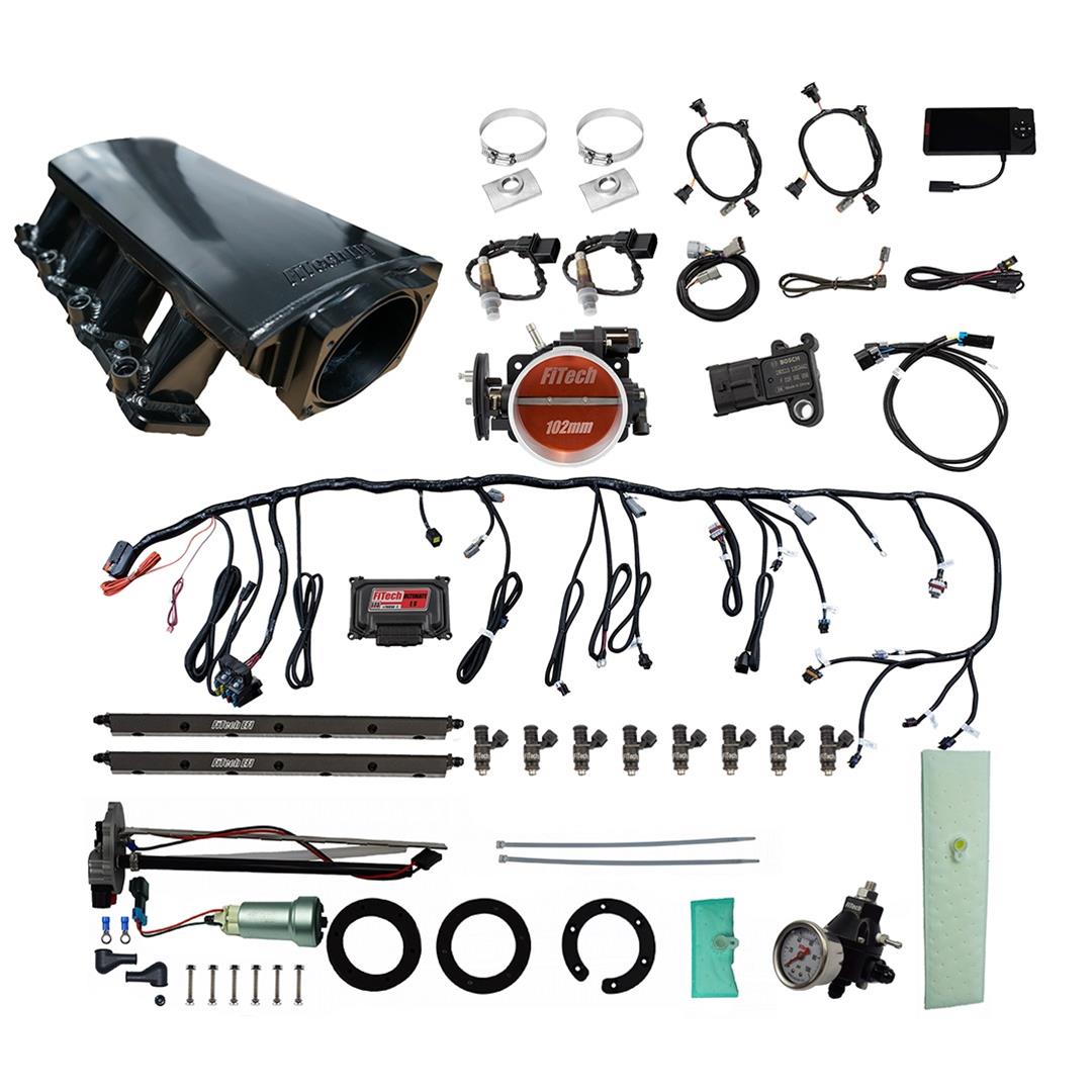 FiTech Ultimate LS EFI 750 HP Fuel Injection Systems with Go Fuel In-Tank Module 76114