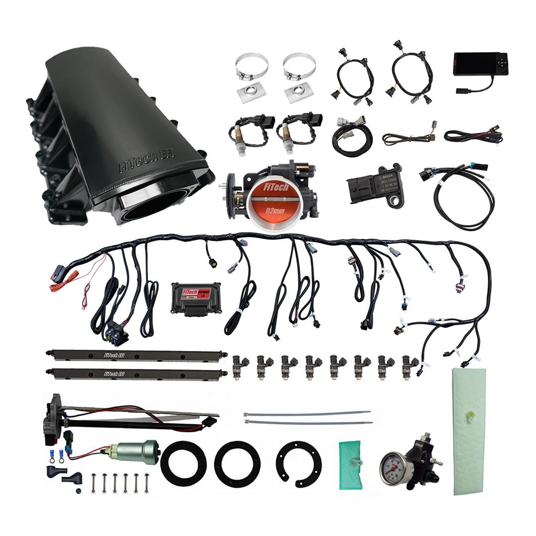 FiTech Ultimate LS EFI 500 HP Fuel Injection Systems with Go Fuel In-Tank Module 76116