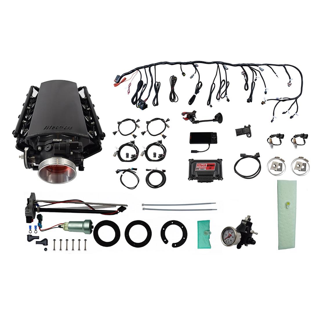 FiTech Ultimate LS EFI 1,000 HP Fuel Injection Systems with Go Fuel In-Tank Module 76130