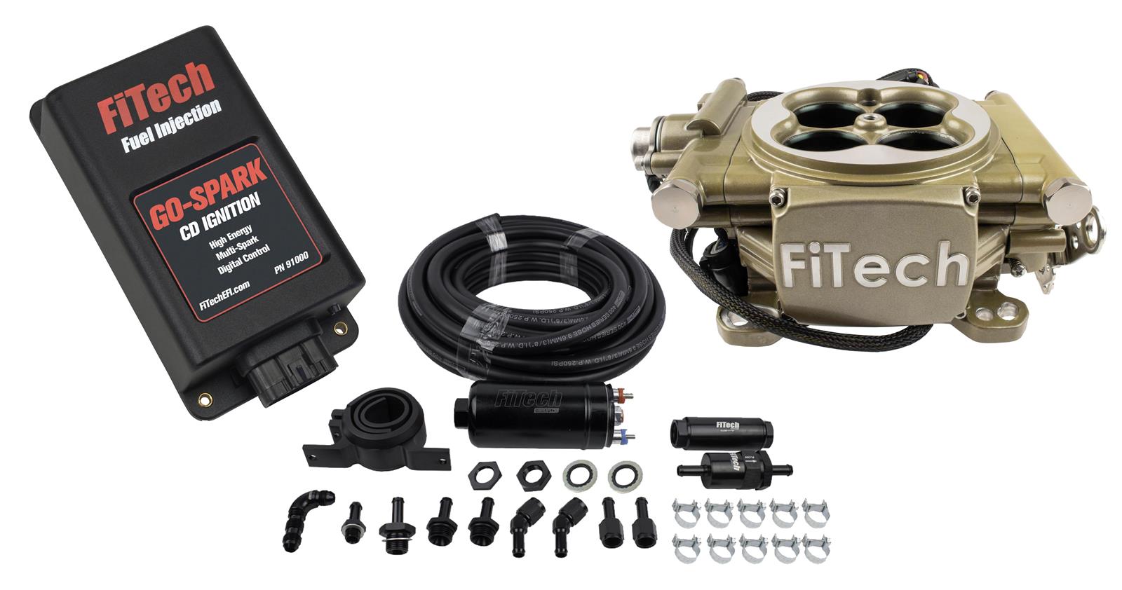 FiTech Easy Street 600 HP EFI System/Go-Spark Fuel Injection Master Kits 93105