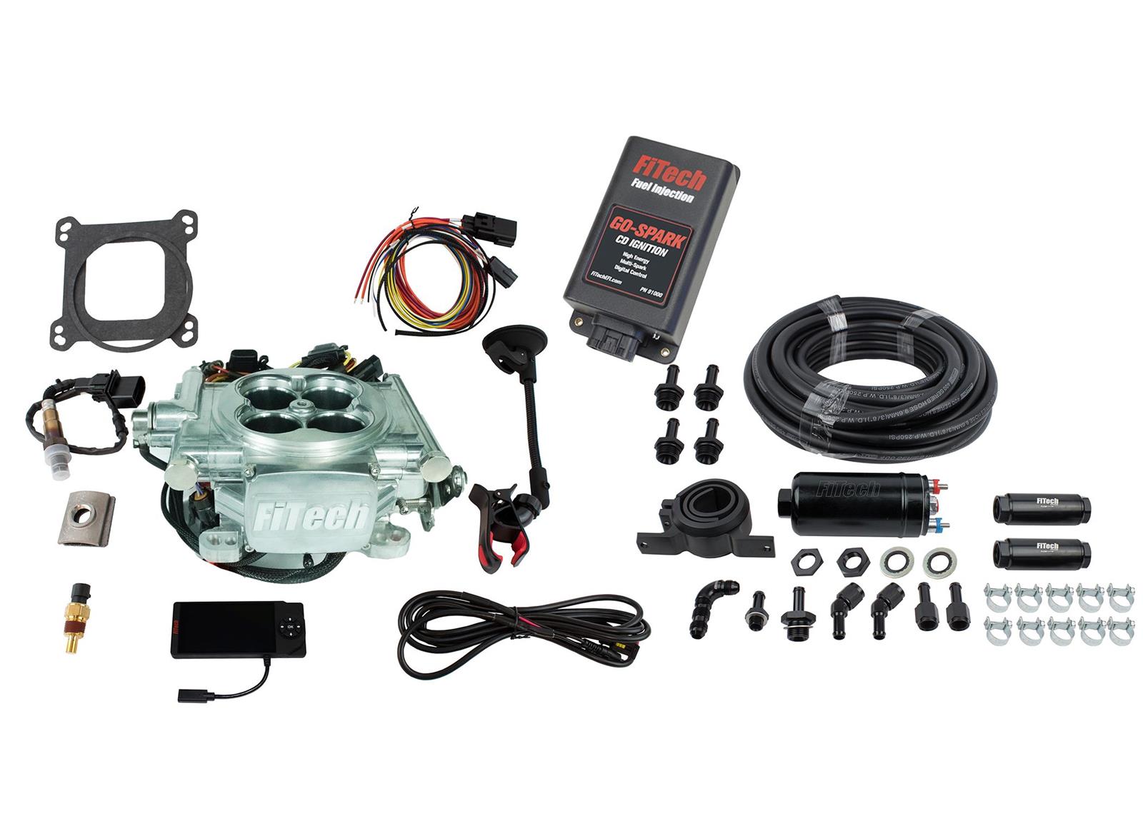 FiTech Go EFI 4 600 HP Fuel Injection Systems with Go Spark CDI Box 93106