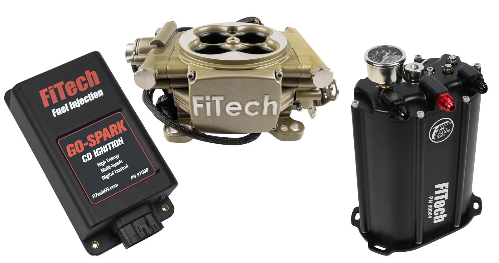 FiTech Easy Street 600 HP EFI System Force Fuel/Go-Spark Fuel Injection Master Kits 93505