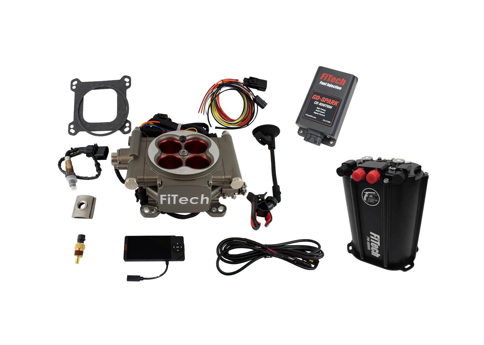 FiTech Go Street EFI 400 HP Self-Tuning Fuel Injection Systems with Force Fuel Systems 93553
