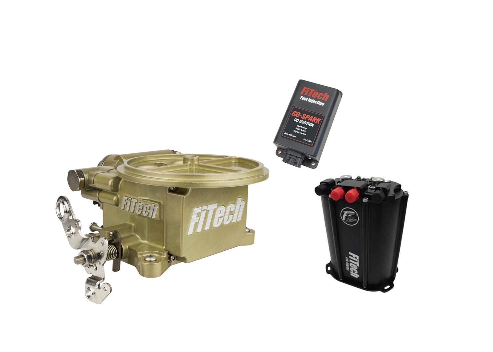 FiTech Go EFI 2-Barrel 400 HP Force Fuel/Go-Spark Fuel Injection Master Kits 93559