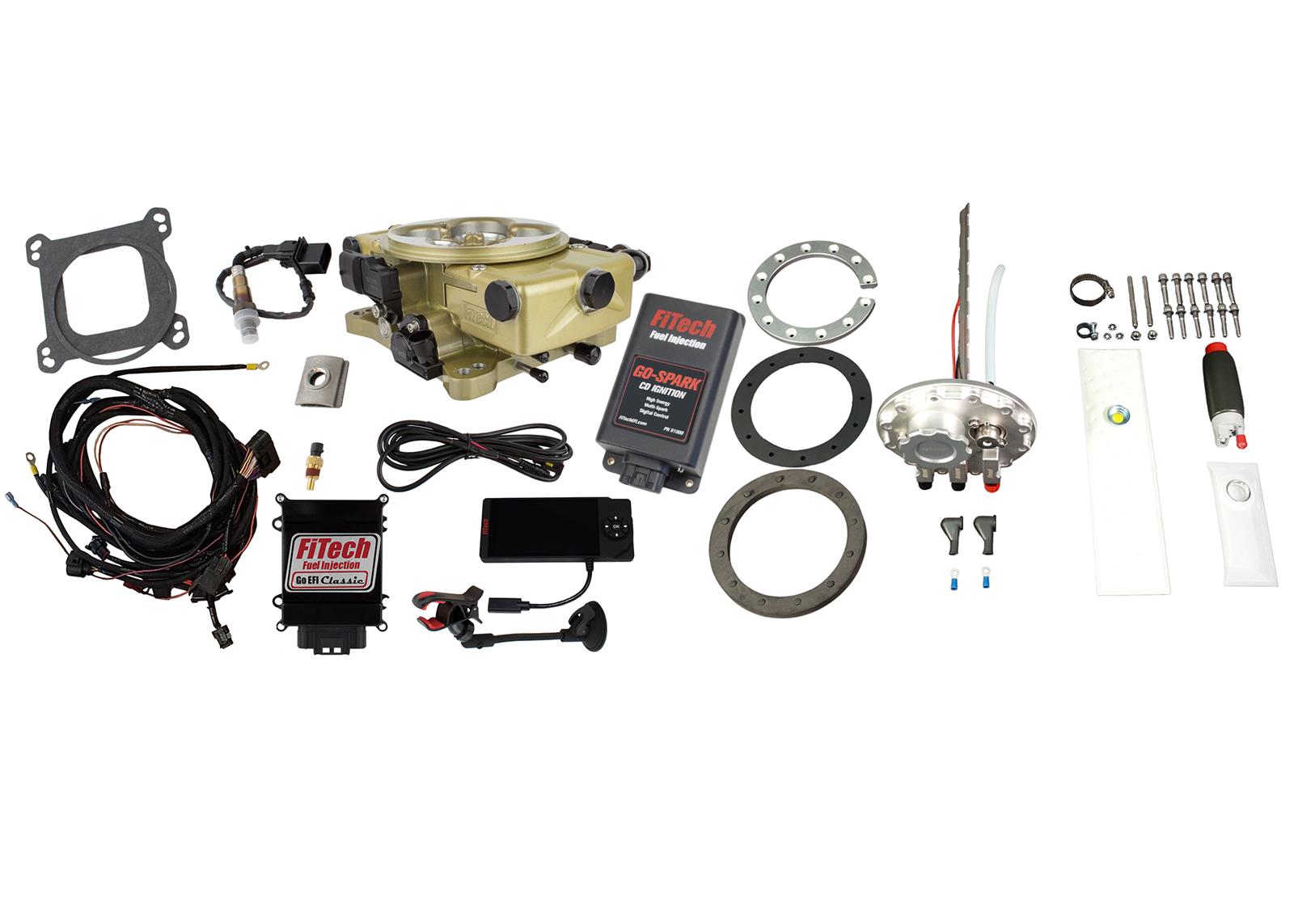 FiTech Go EFI Classic 650 HP System In-Tank Pump/Go-Spark Fuel Injection Master Kits 96720