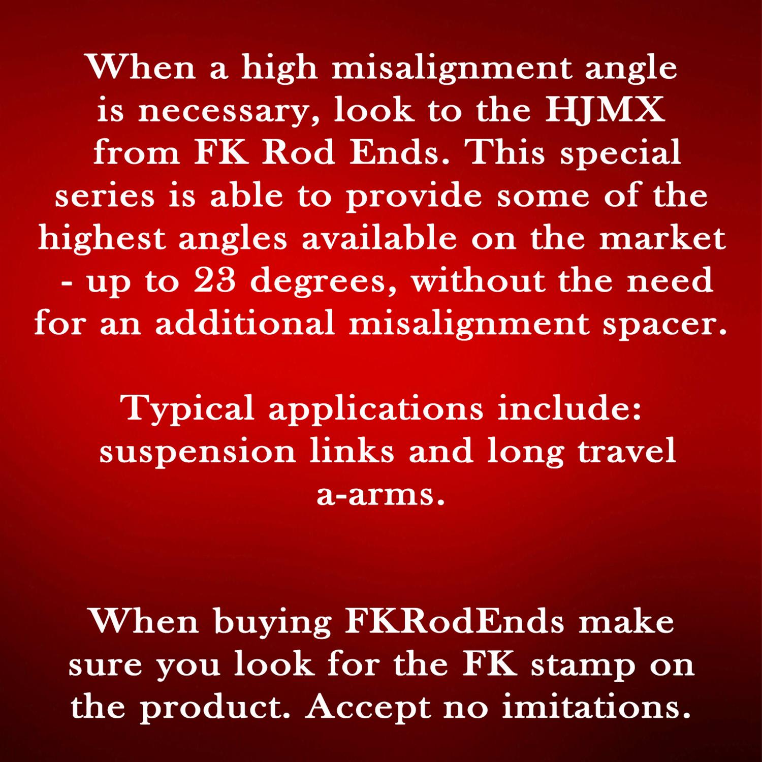 FK HRSMX-T/HIN-T Series Rod Ends HJMXL10T