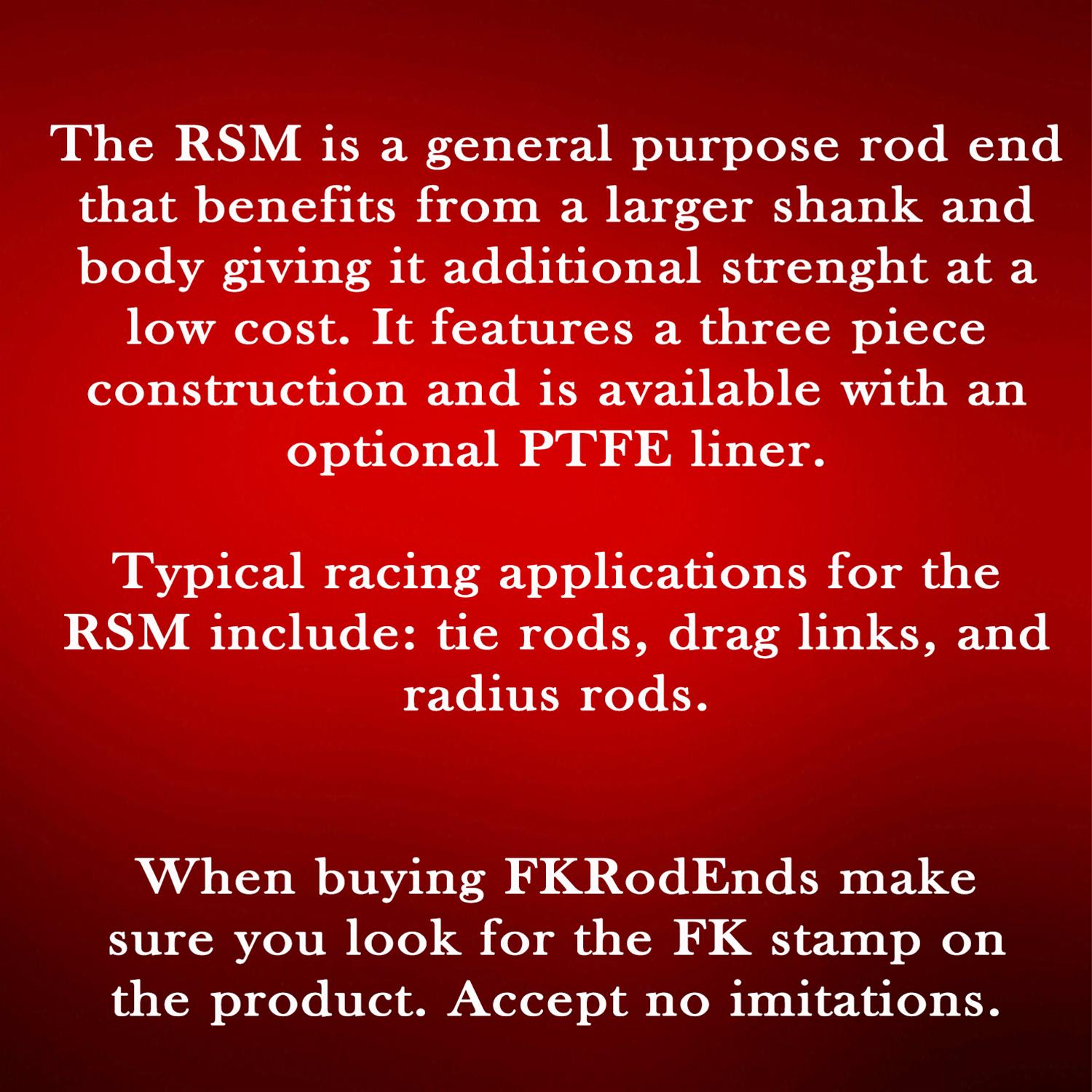 FK RSM Series Rod Ends RSML7