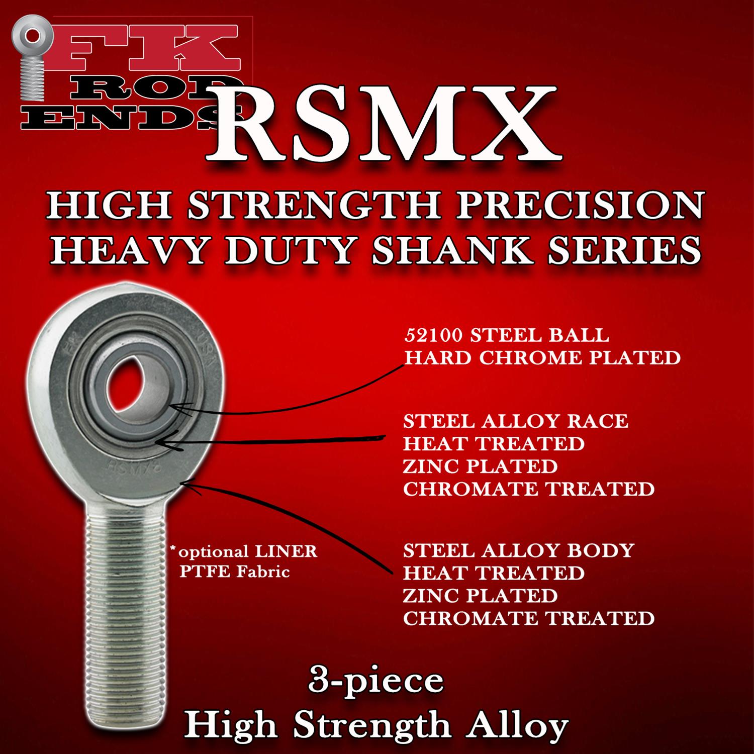 FK RSMX Series Rod Ends RSMX10T