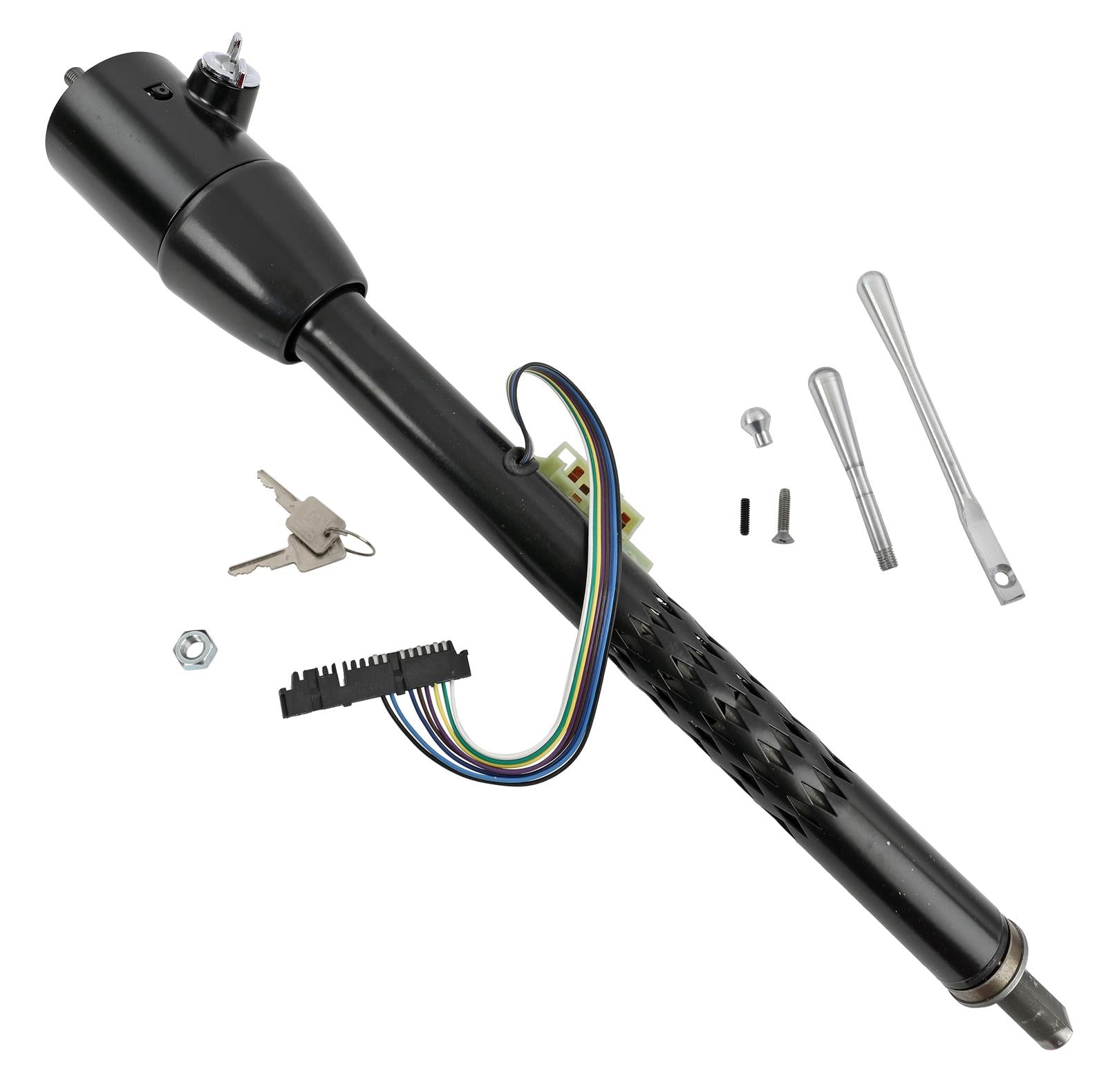 Flaming River Tilt Floor Shift Steering Columns FR30001-30BKLC