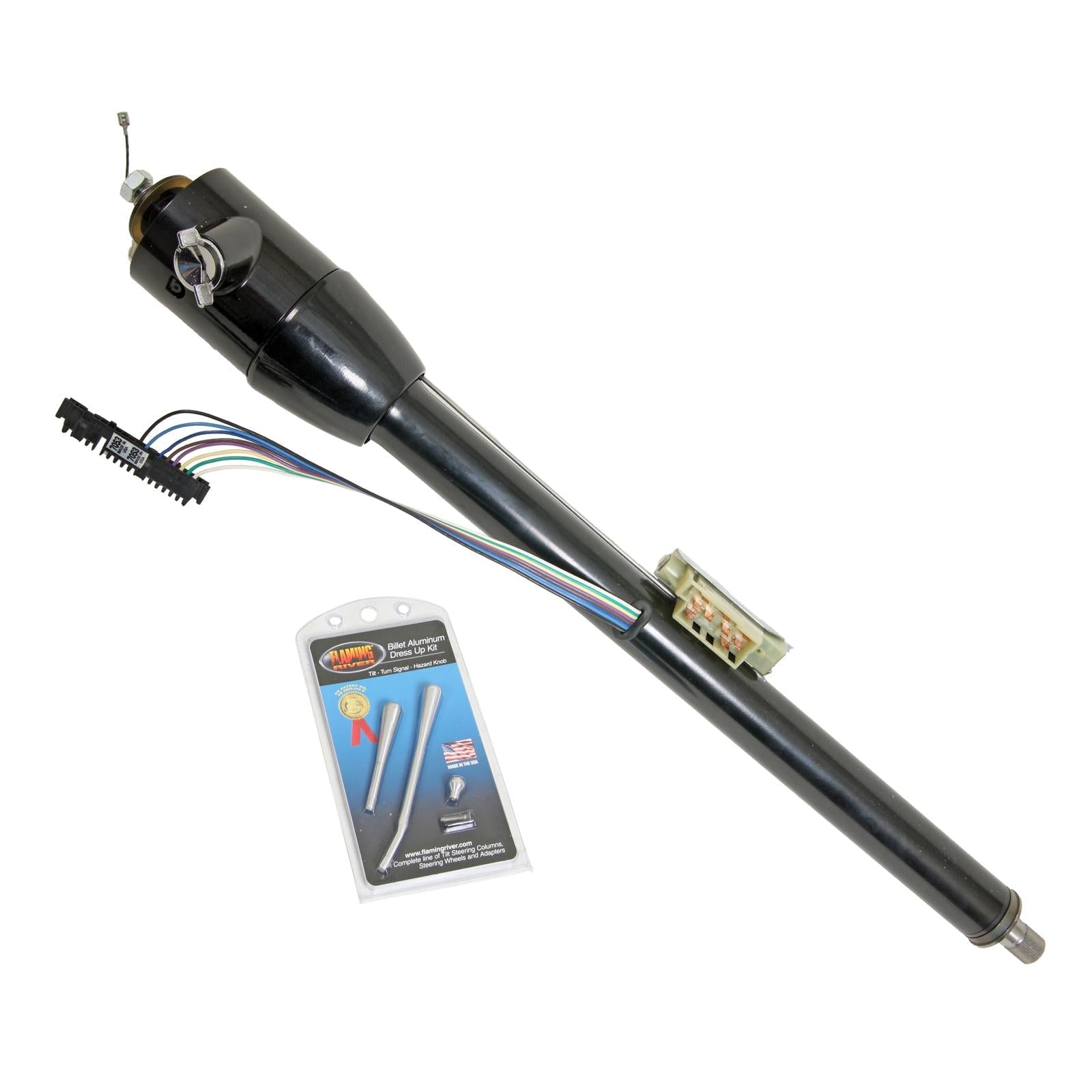 Flaming River Tilt Floor Shift Steering Columns FR30002BK