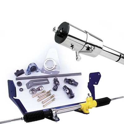 Flaming River 1955-57 Chevy Manual Rack and Pinion Cradle Kits FR309KTPL