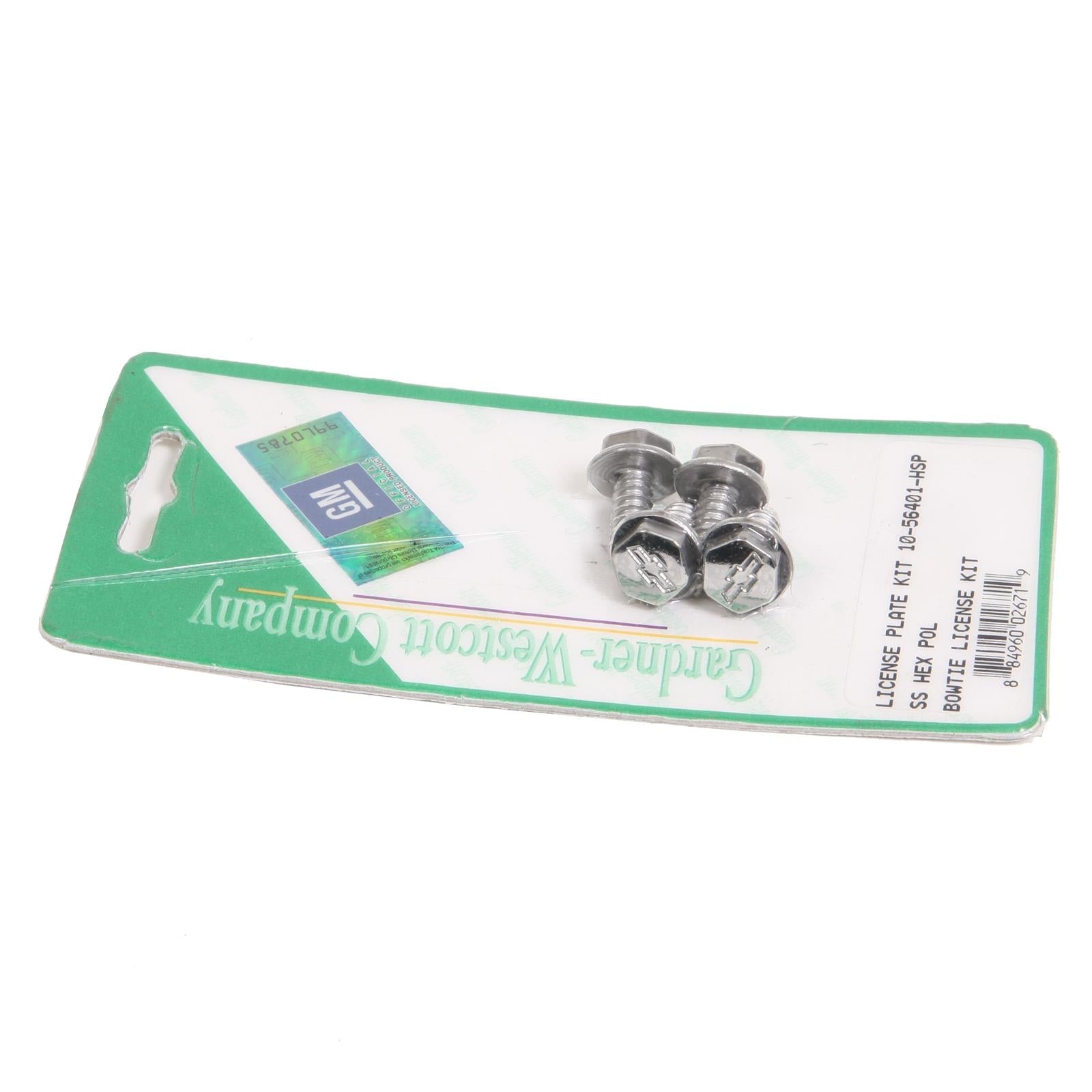 Gardner-Westcott License Plate Bolt Kits 10-56401-HSP