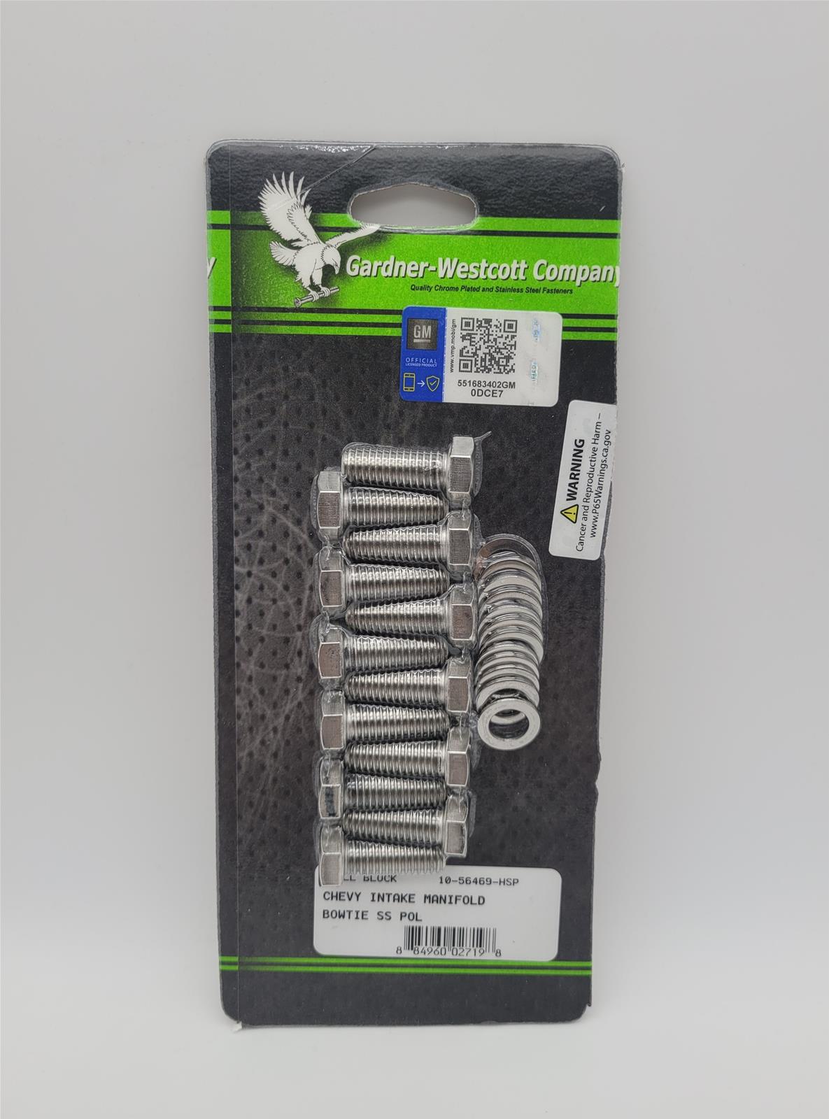 Gardner-Westcott Intake Manifold Bolt Kits 10-56469-HSP