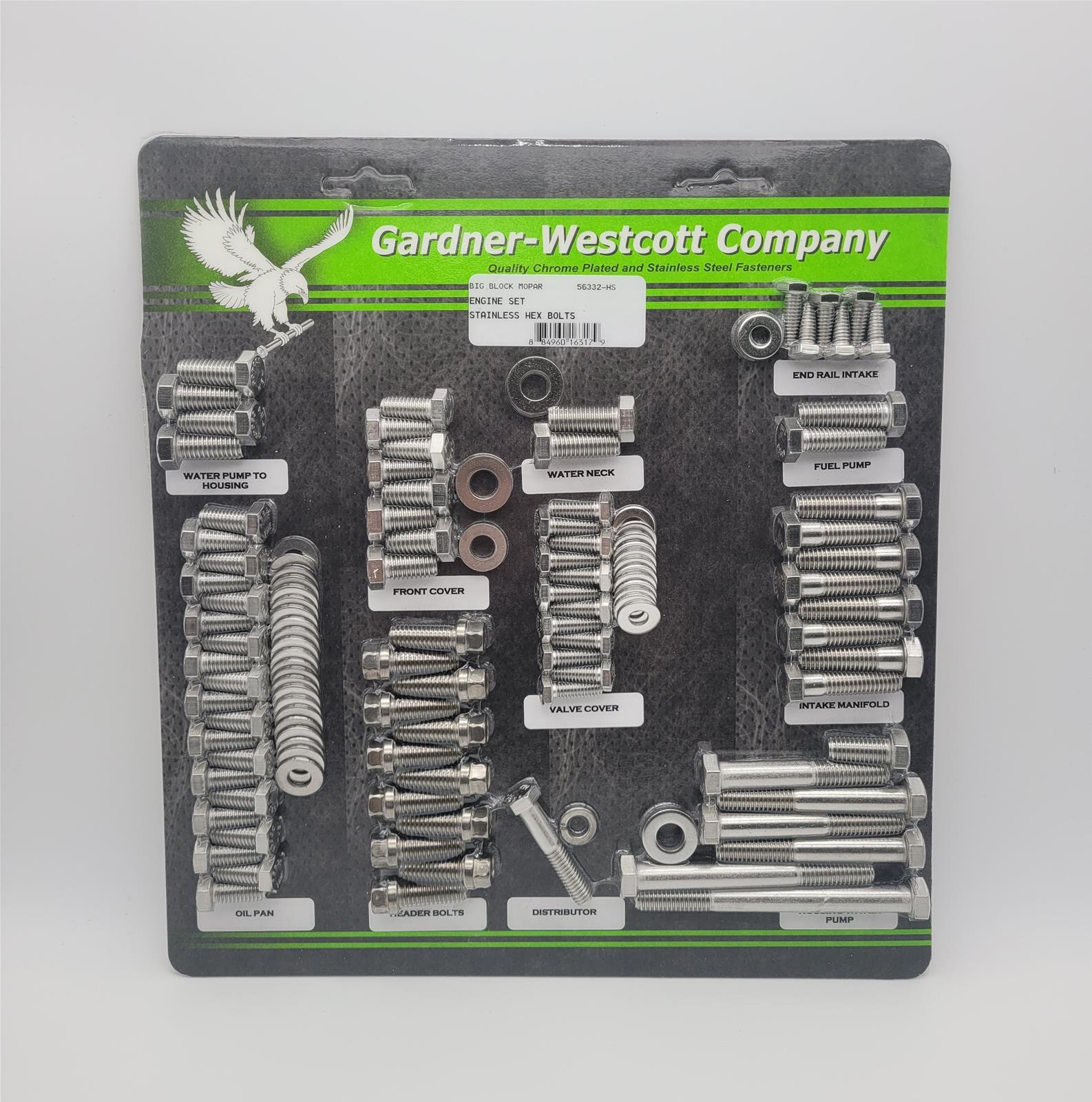Gardner-Westcott Company Engine Accessory Bolt Kits 56332-HS