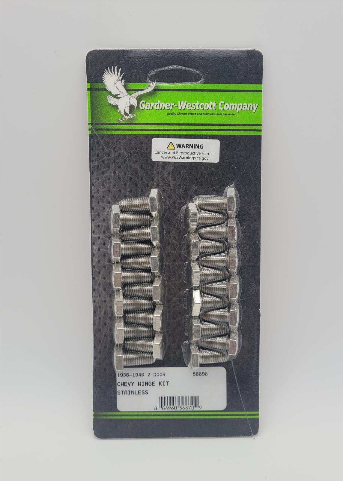 Gardner-Westcott Door Hinge Fasteners 56898