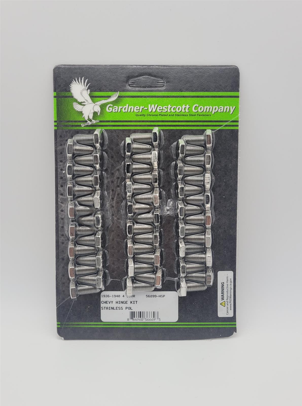 Gardner-Westcott Door Hinge Fasteners 56899-HSP