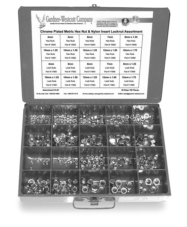 Gardner-Westcott Company Fastener Hardware Assortments A-61