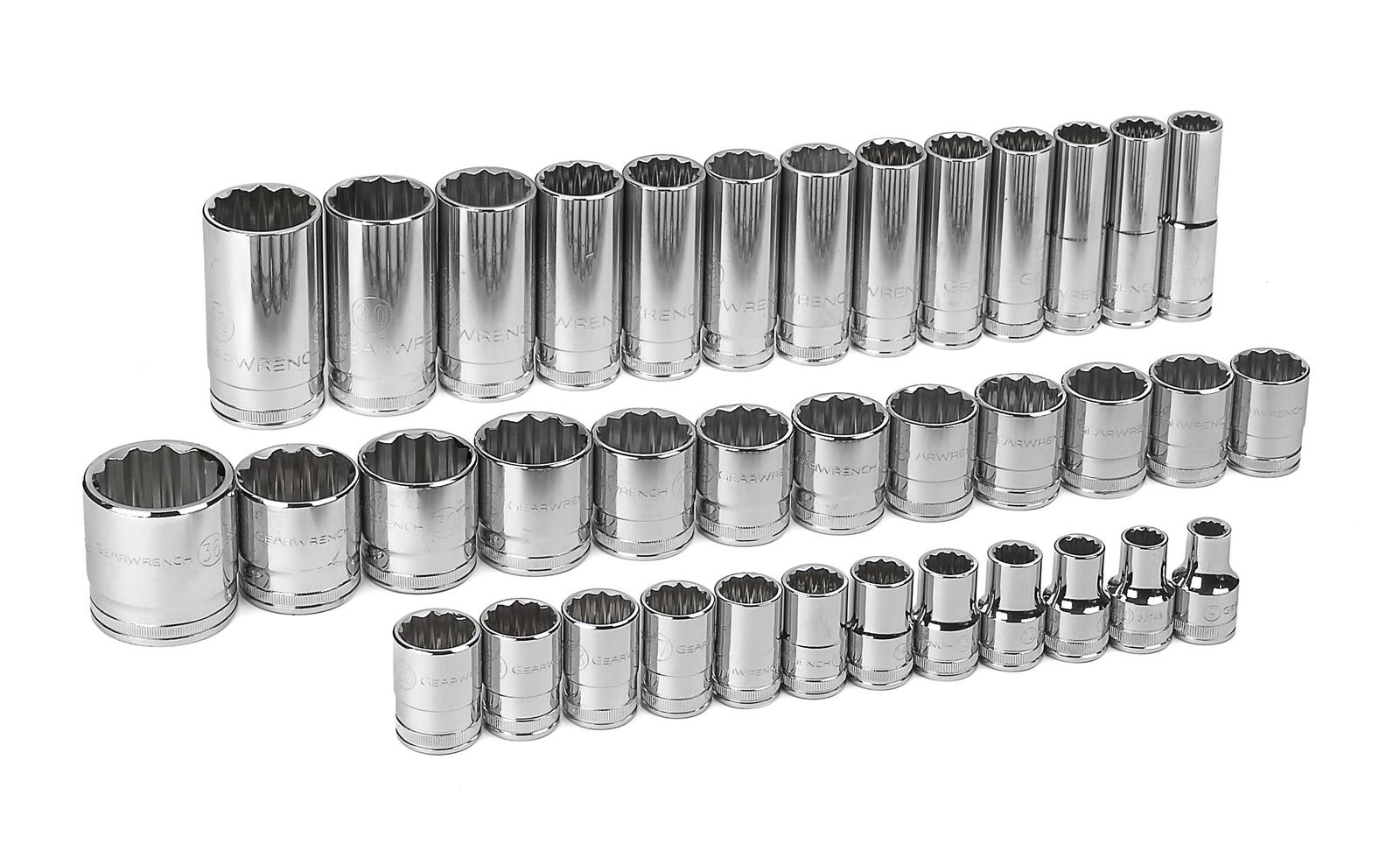 GearWrench Standard/Deep Socket Sets 80730