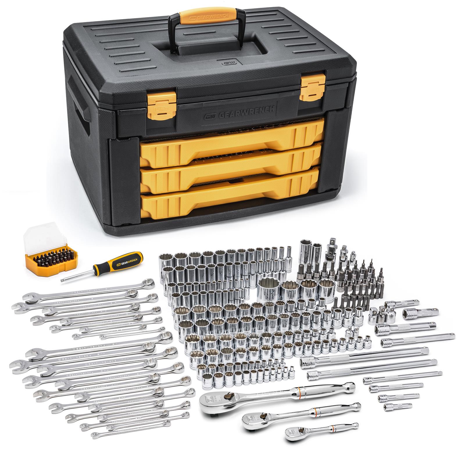 GearWrench 243-Piece 12-Point Mechanic Tool Sets 80972
