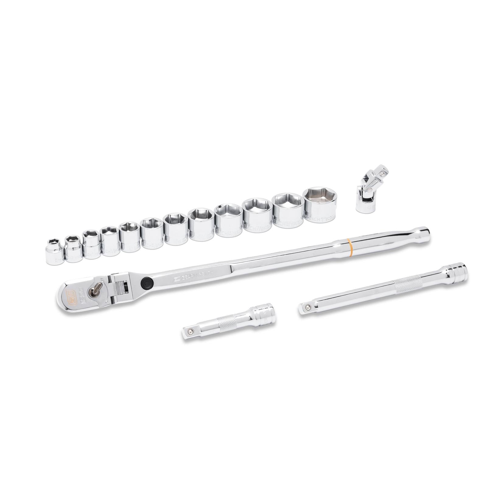 GearWrench 120XP Locking Flex Ratchet/Stubby Socket Mechanics Tool Sets 81393