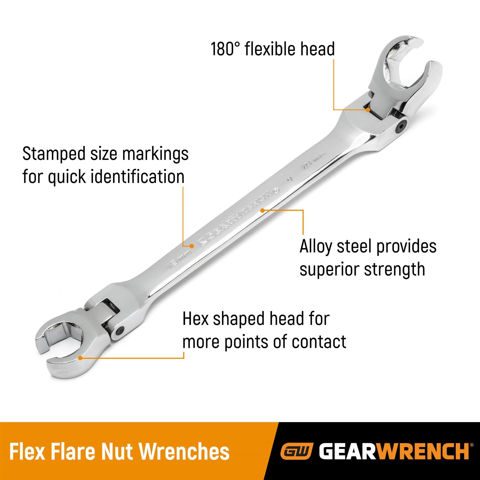 Gearwrench Flare Nut Wrenches 81692