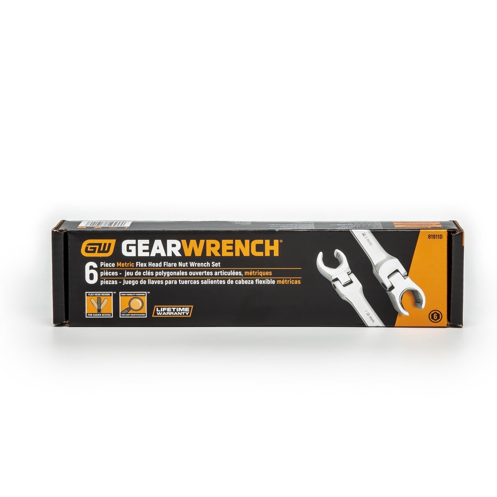 GearWrench Flex Head Flare Nut Wrench Sets 81911D