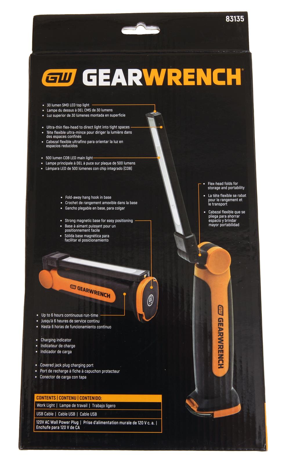 GearWrench Rechargeable Ultra Thin Work Lights 83135