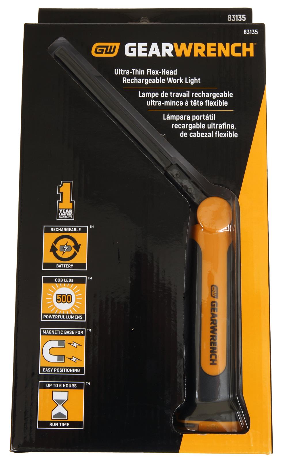 GearWrench Rechargeable Ultra Thin Work Lights 83135