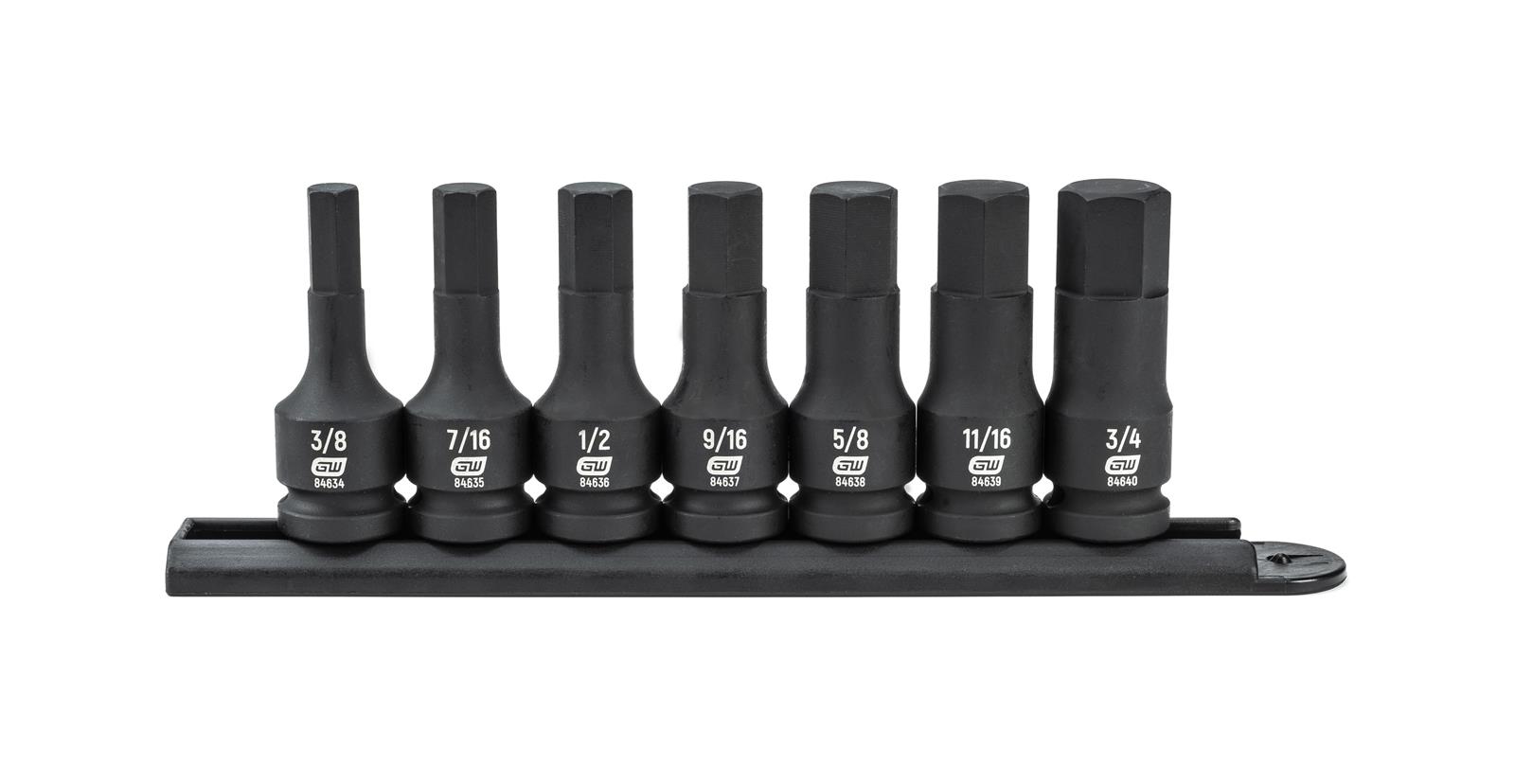GearWrench Impact Hex Bit Socket Sets 84941