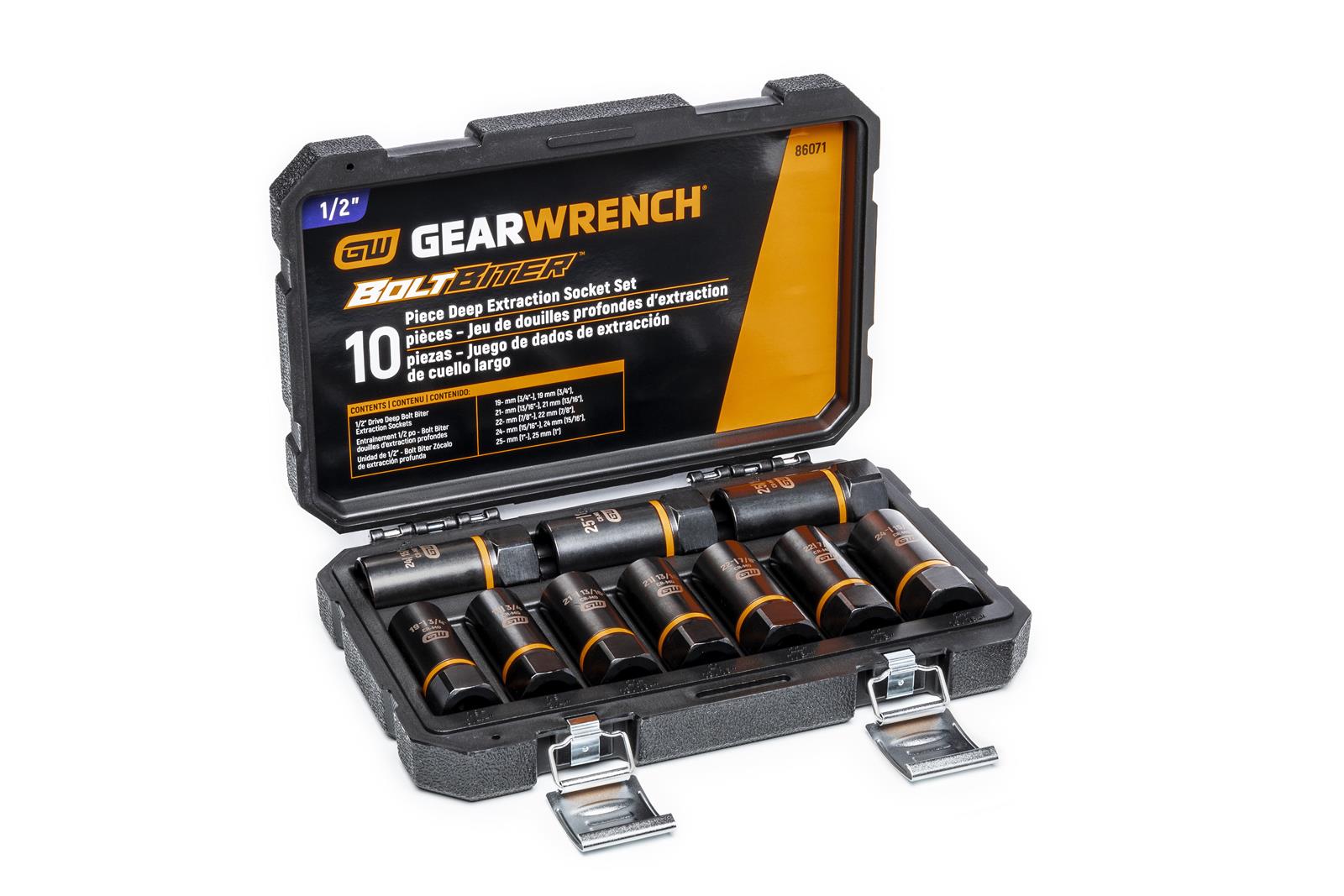 GearWrench Bolt Biter Extraction Socket Sets 86070