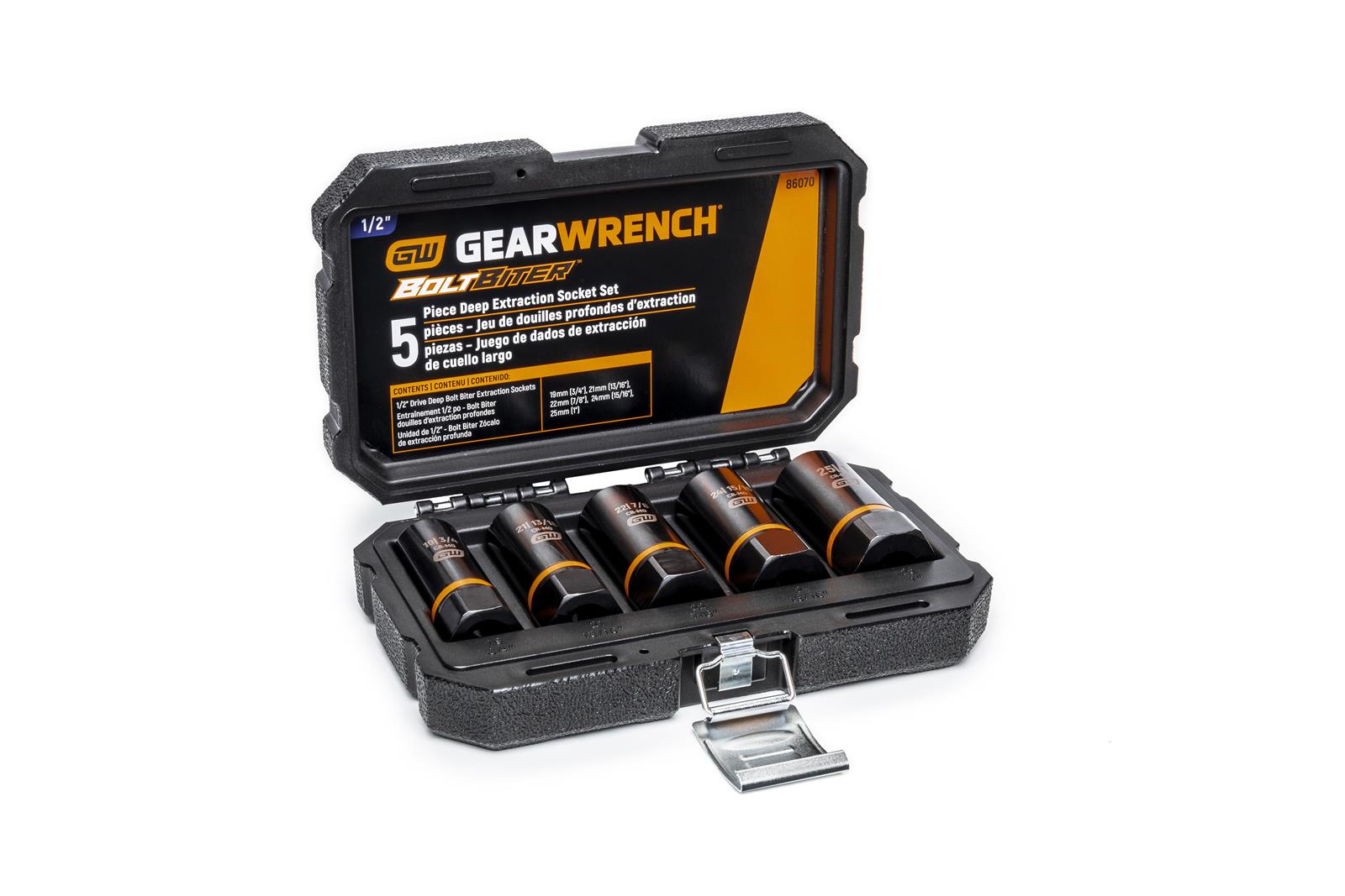 GearWrench Bolt Biter Extraction Socket Sets 86070
