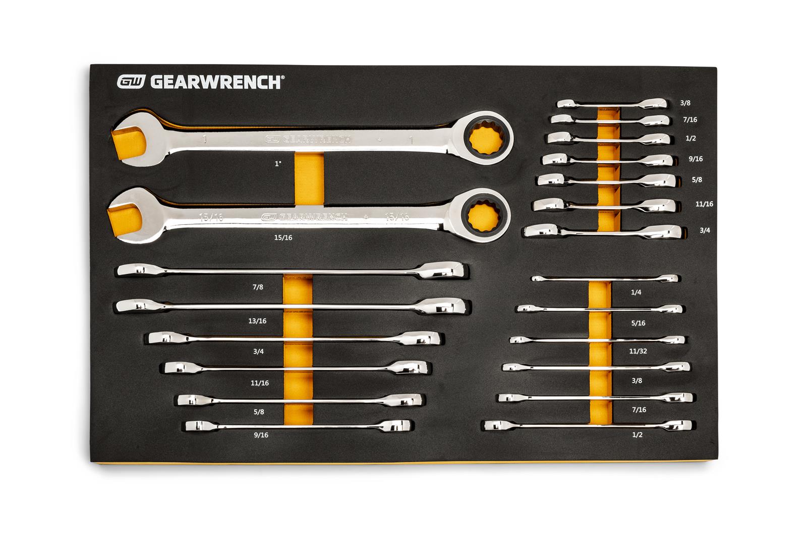 GearWrench Combination Ratcheting Wrench Modular Tool Sets 86526