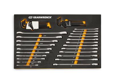 GearWrench Combination Ratcheting Wrench Modular Tool Sets 86528