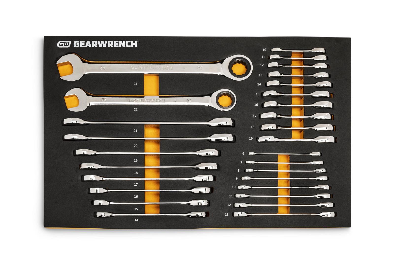 GearWrench Combination Ratcheting Wrench Modular Tool Sets 86527
