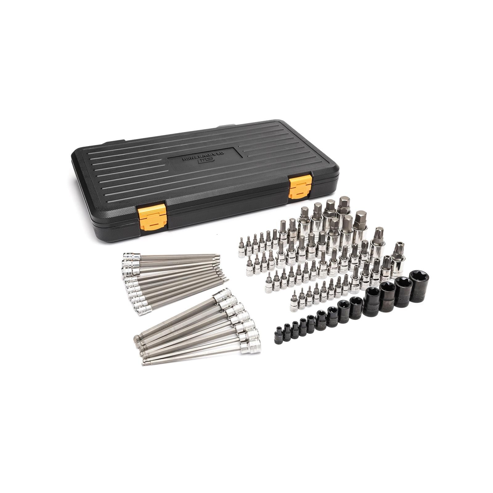 GearWrench 80-Piece Hex and Torx Bit Socket Sets 86538