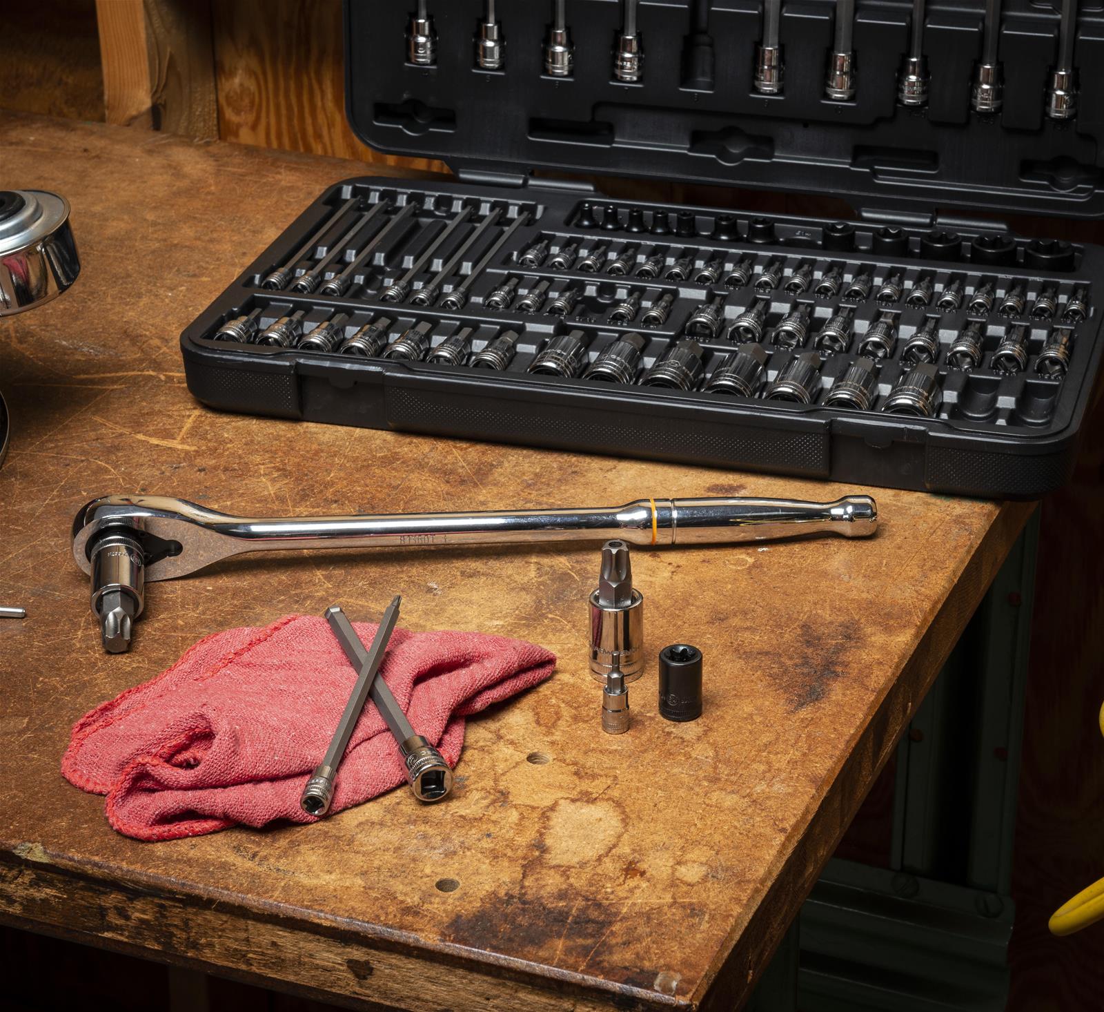 GearWrench 80-Piece Hex and Torx Bit Socket Sets 86538