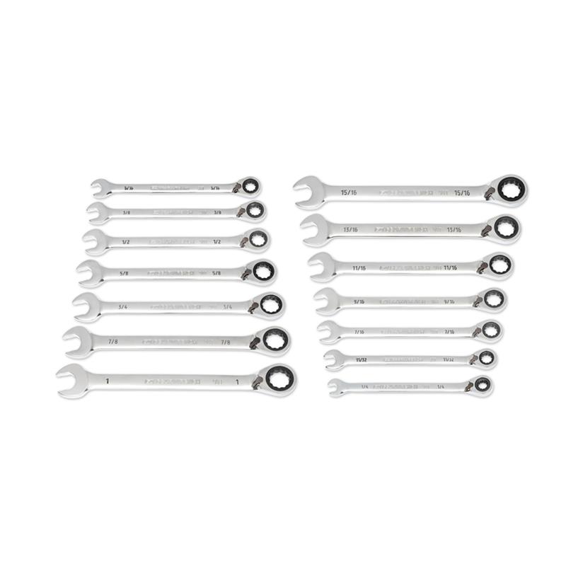 GearWrench 90T Ratcheting Combination Wrench Sets 86660