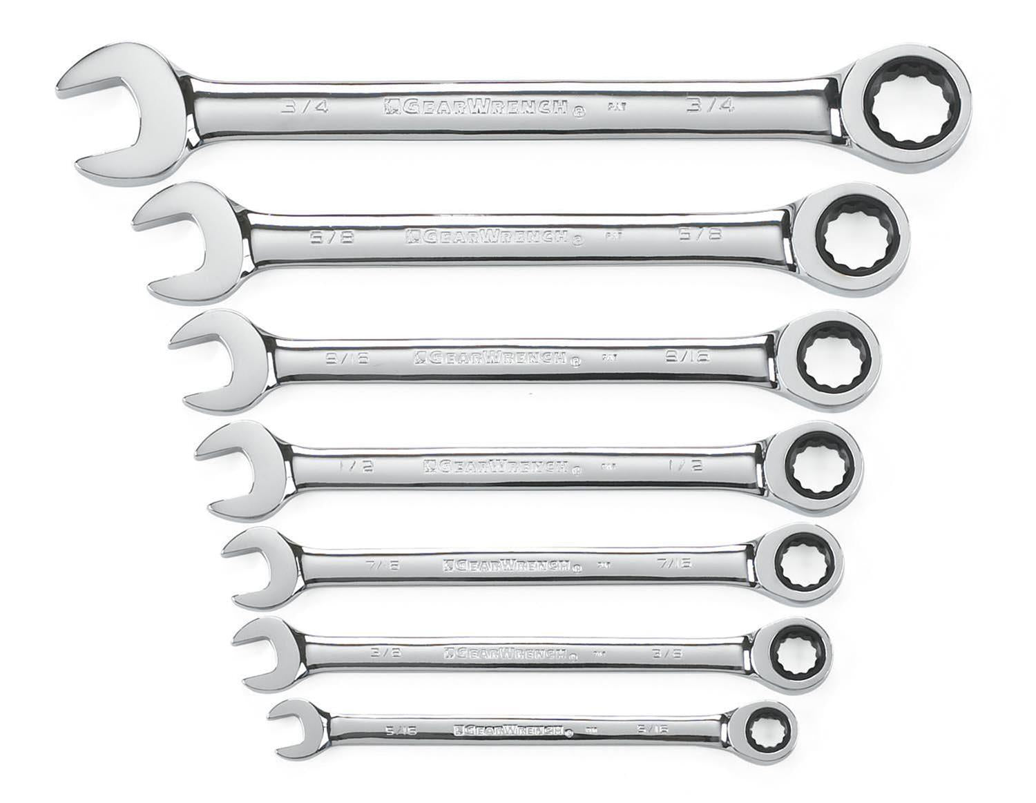 GearWrench Ratcheting Combination Wrench Sets 9317