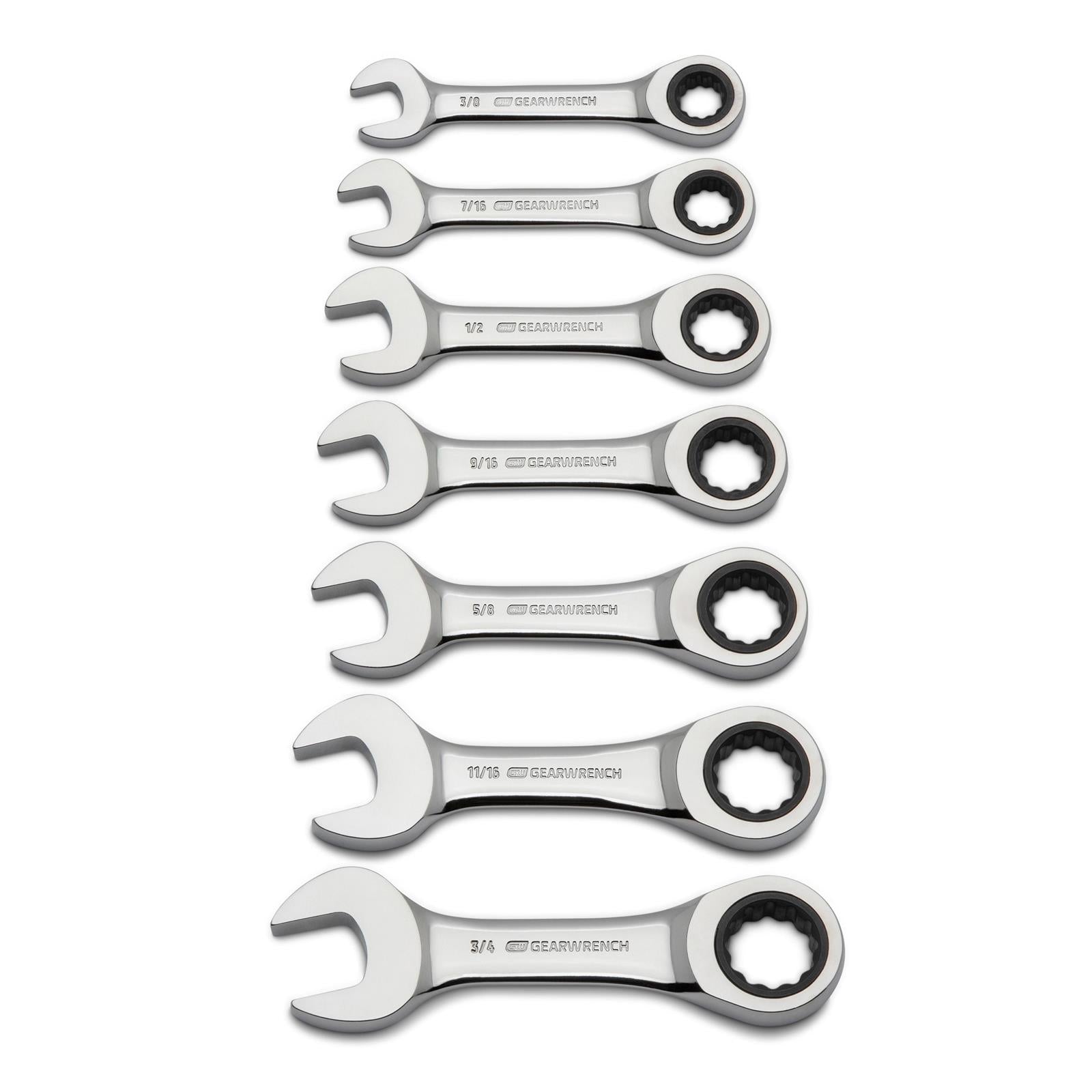 GearWrench Ratcheting Combination Wrench Sets 9507D