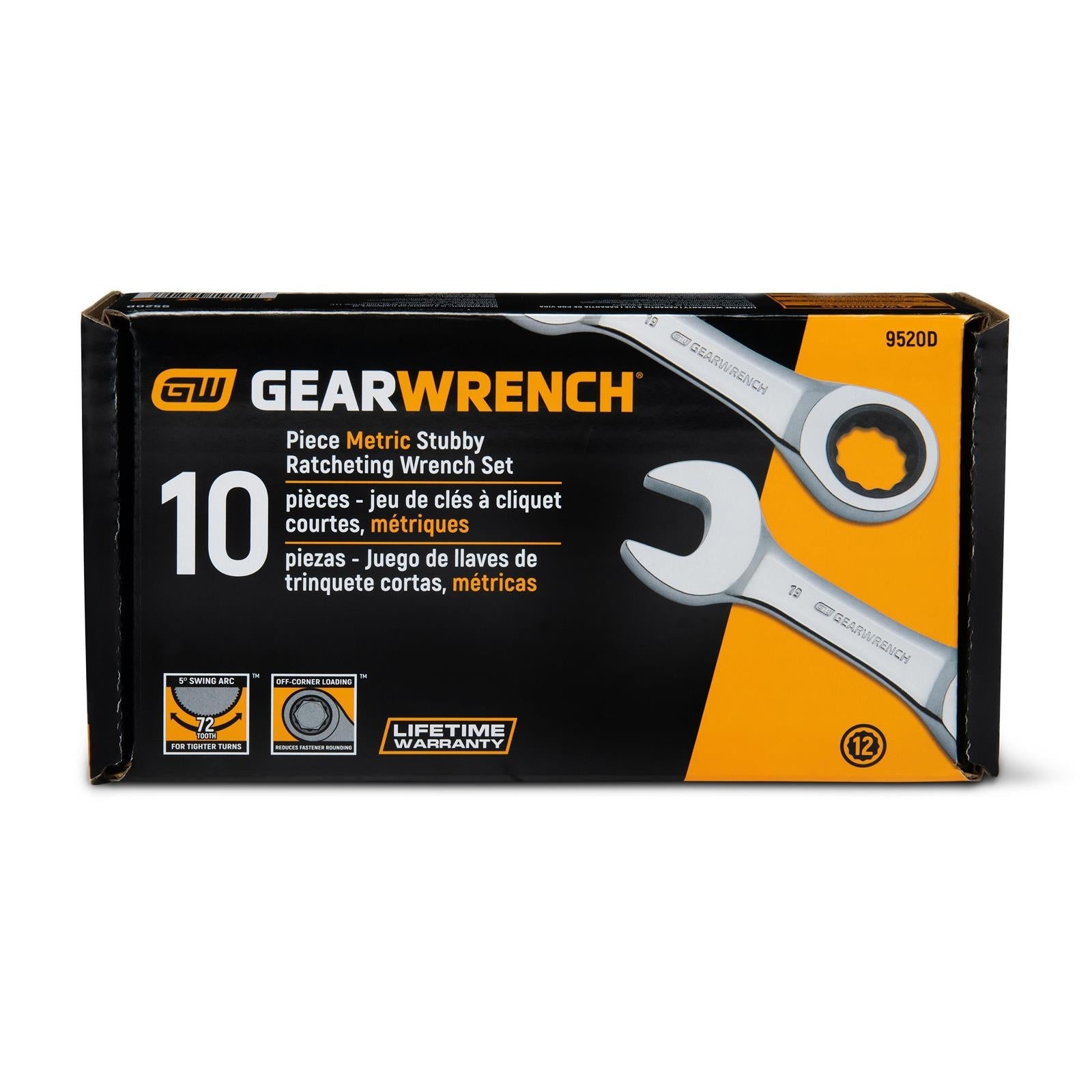 GearWrench Ratcheting Combination Wrench Sets 9520D