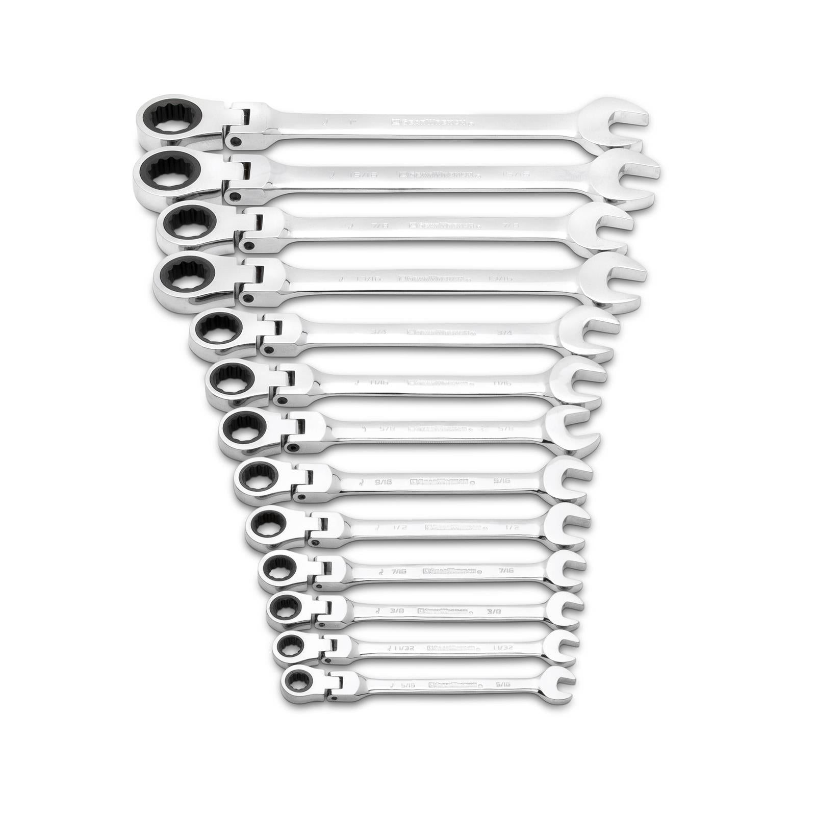 GearWrench Flex Head Ratcheting Combination Wrenches 9702D