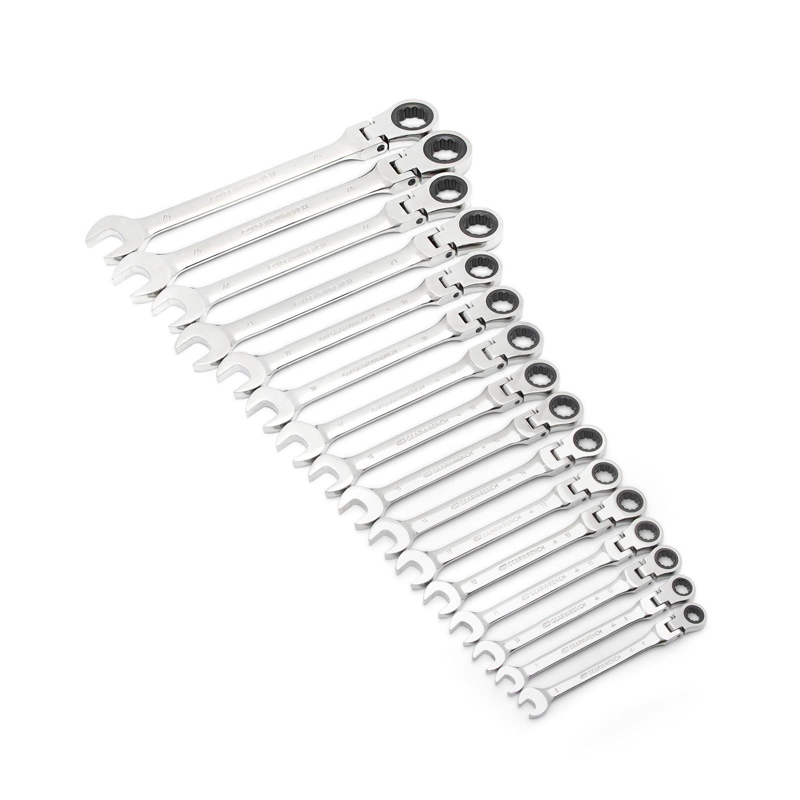 GearWrench Flex Head Ratcheting Combination Wrenches 9902D