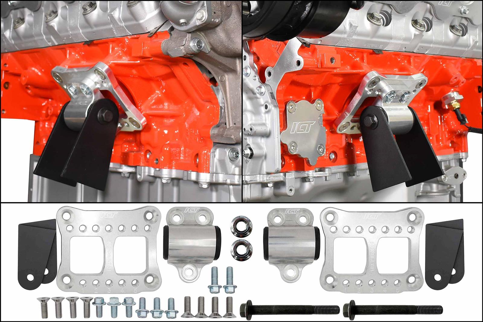 ICT Billet Motor Mount Adapters 551028-LT01