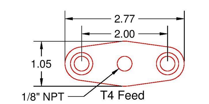 ICT Billet Turbocharger Oil Pan Adapter Flanges 551160