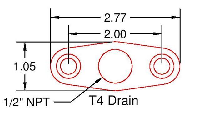 ICT Billet Turbocharger Oil Pan Adapter Flanges 551161