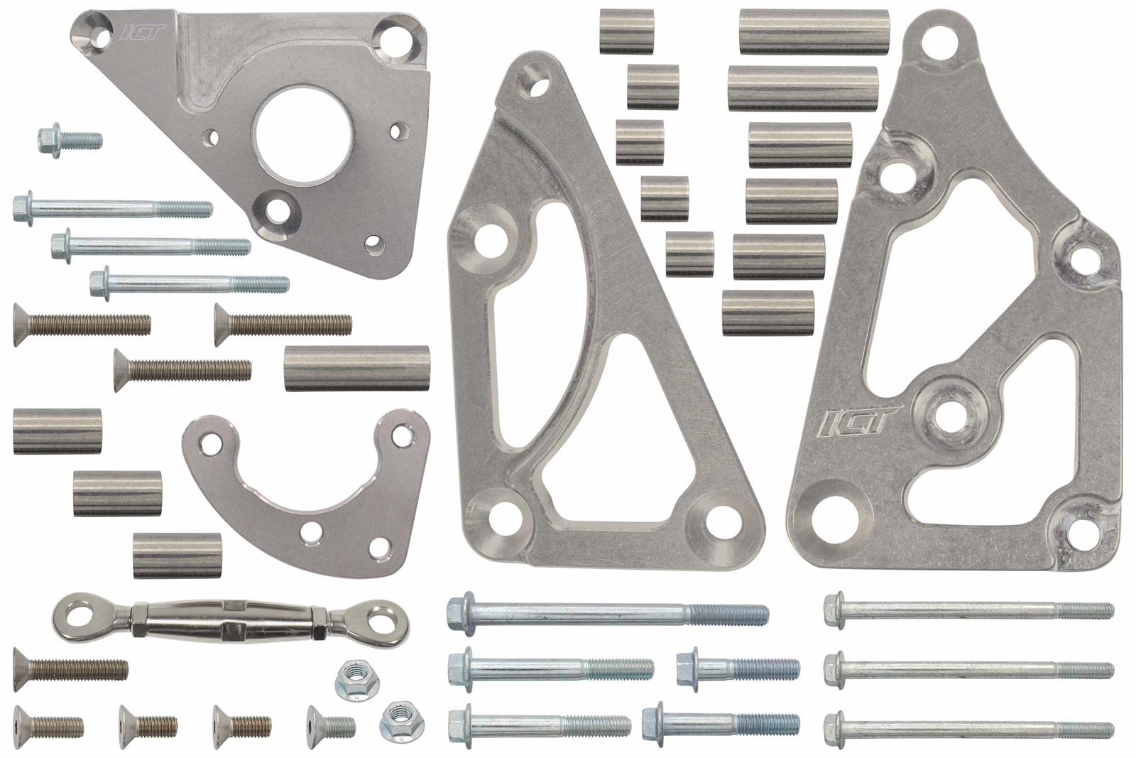 ICT Billet Alternator/Power Steering Bracket Kits 551498LS0-3