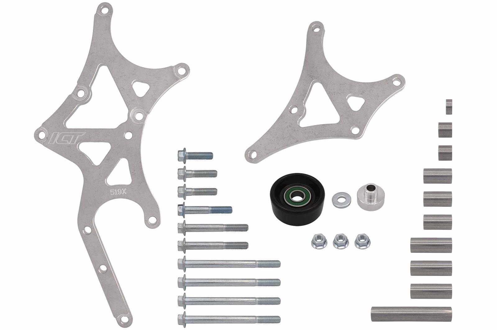 ICT Billet Alternator/Power Steering Bracket Kits 551519X-3