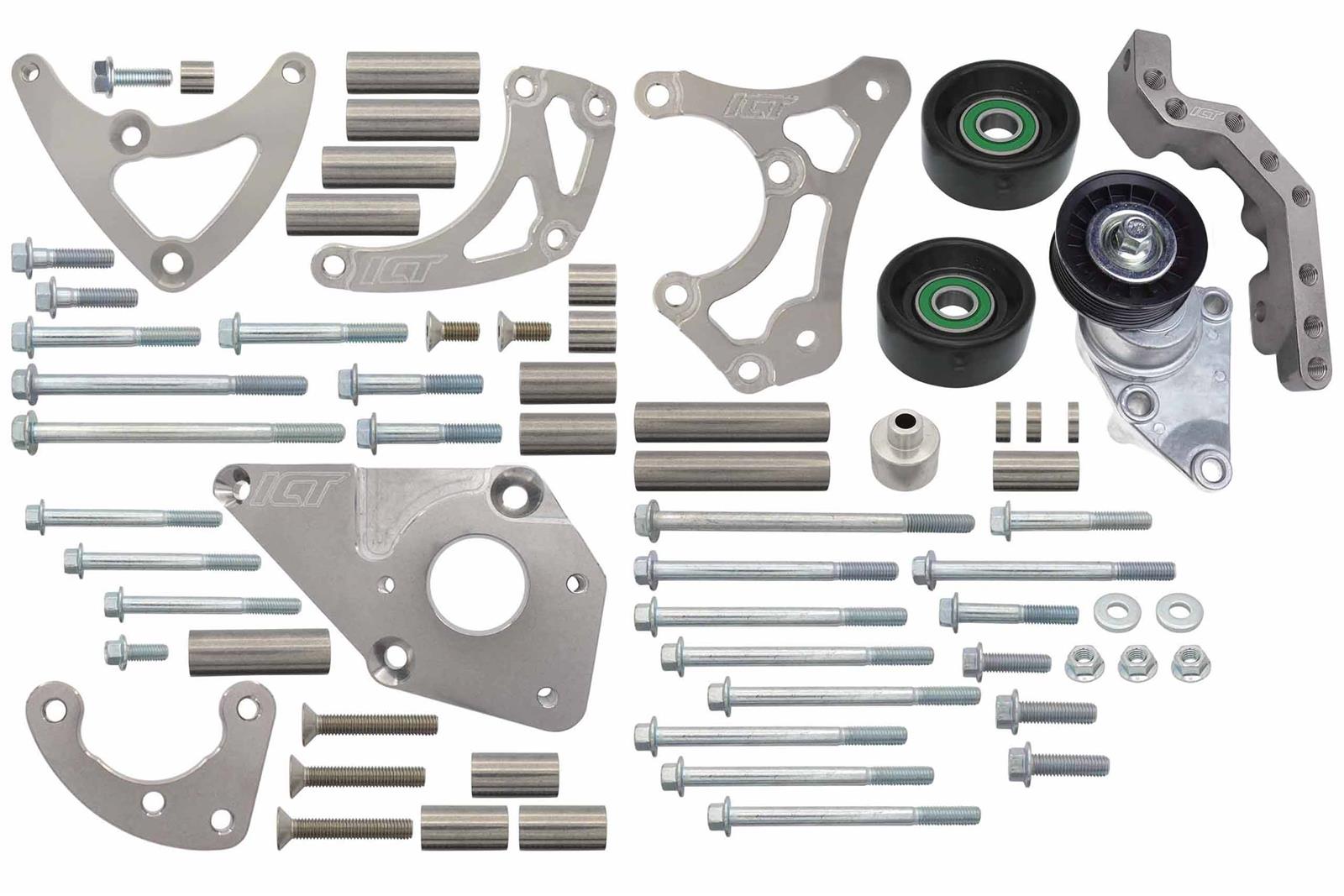 ICT Billet Alternator/Power Steering Bracket Kits 551569LS0-3