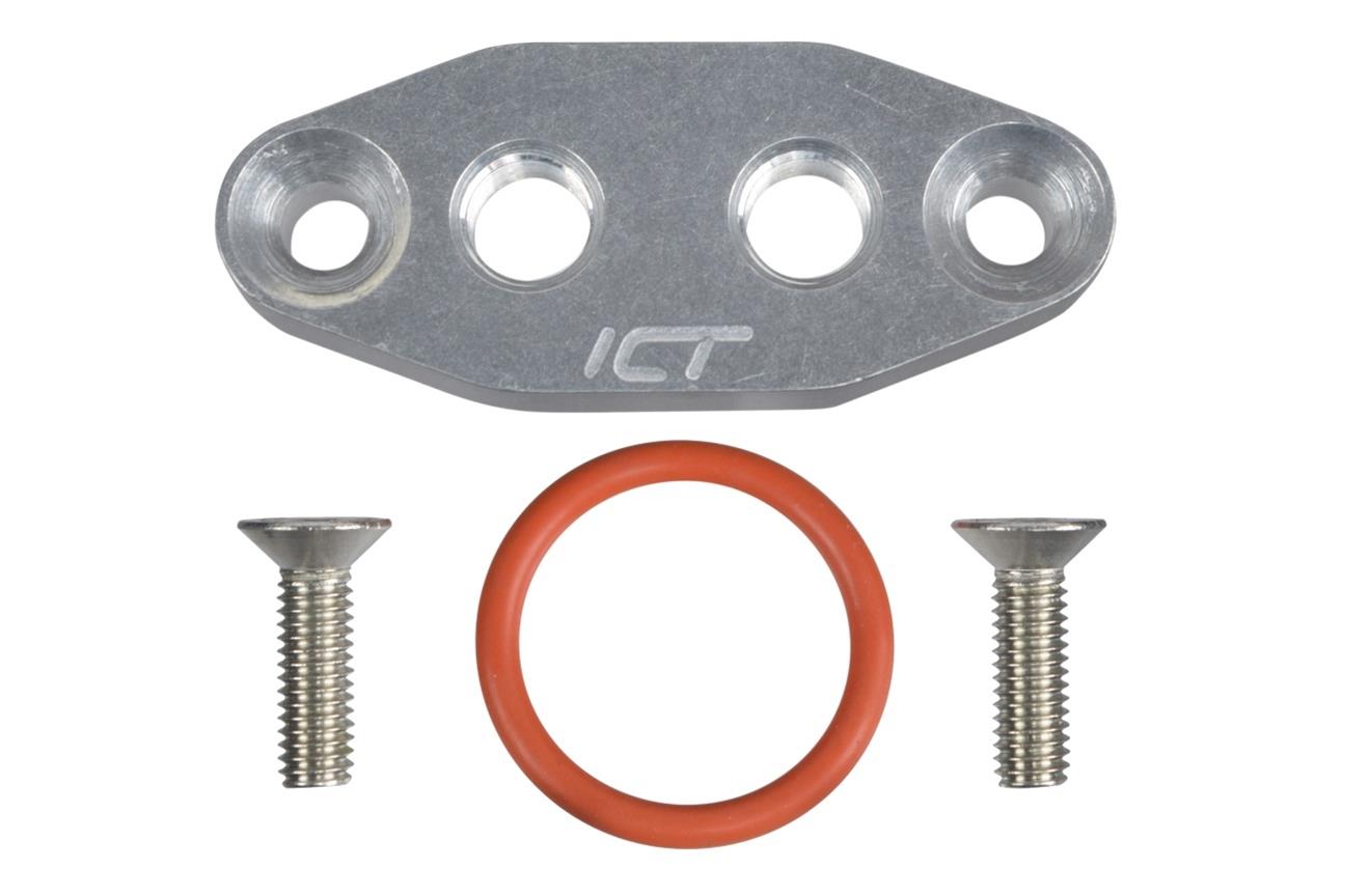 ICT Billet Turbocharger Oil Pan Adapter Flanges 551666